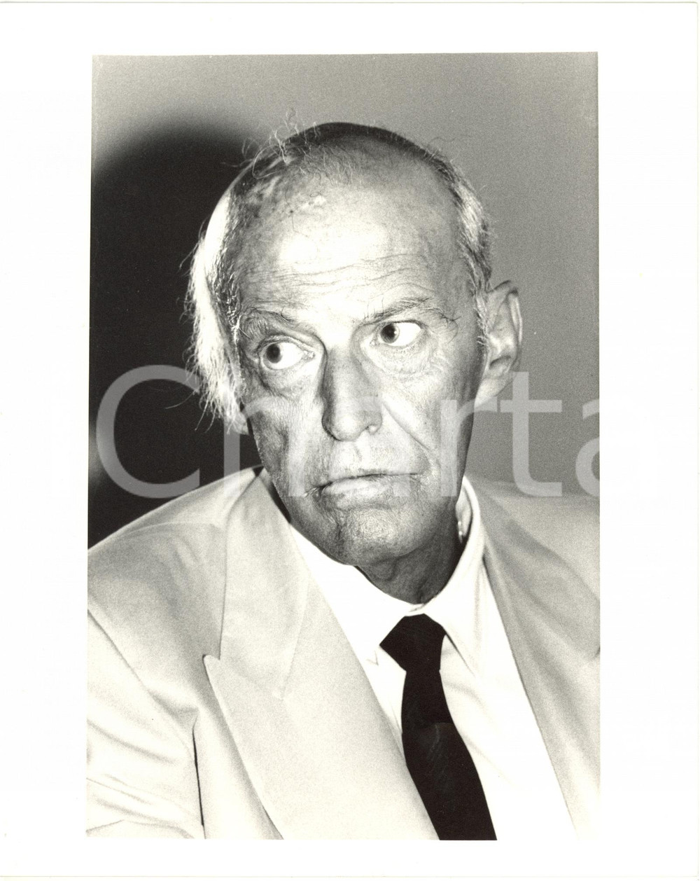1990 ca COSTUME Ritratto dell'imprenditore Leopoldo PIRELLI (1) Fotografia 20x25