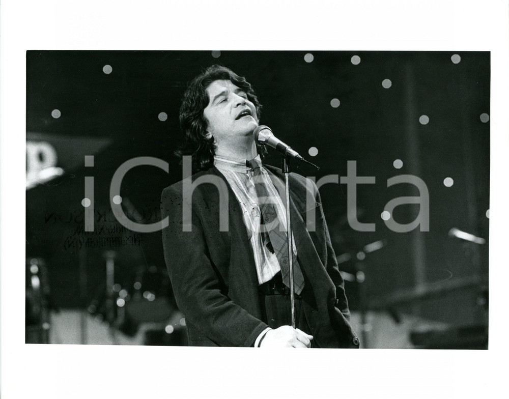 1985 ca MUSICA - DRUPI Giampiero ANELLI durante un'esibizione *Foto 25x20