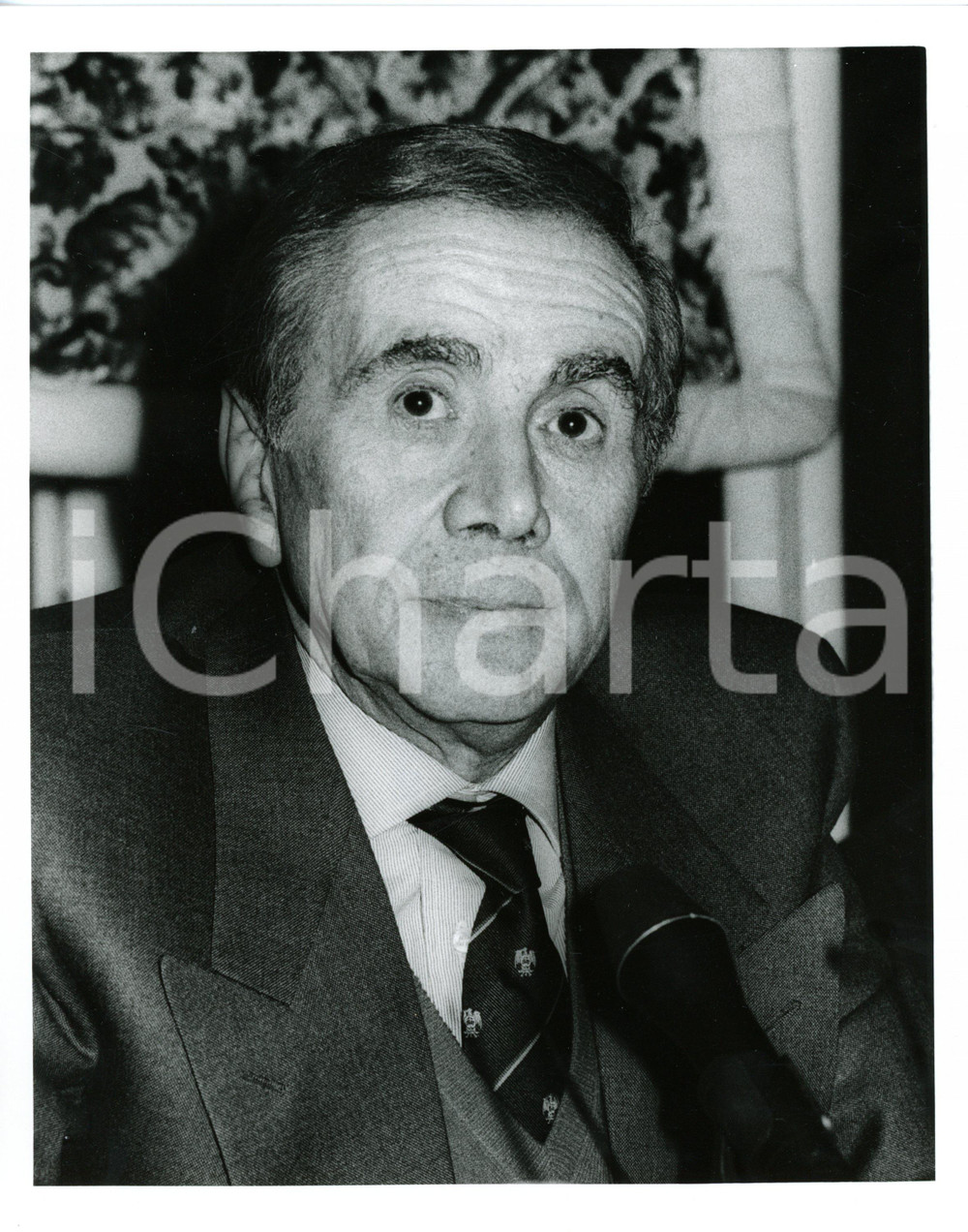 1985 ca TELEVISIONE Enzo TORTORA Ritratto del conduttore *Foto 20x25 cm
