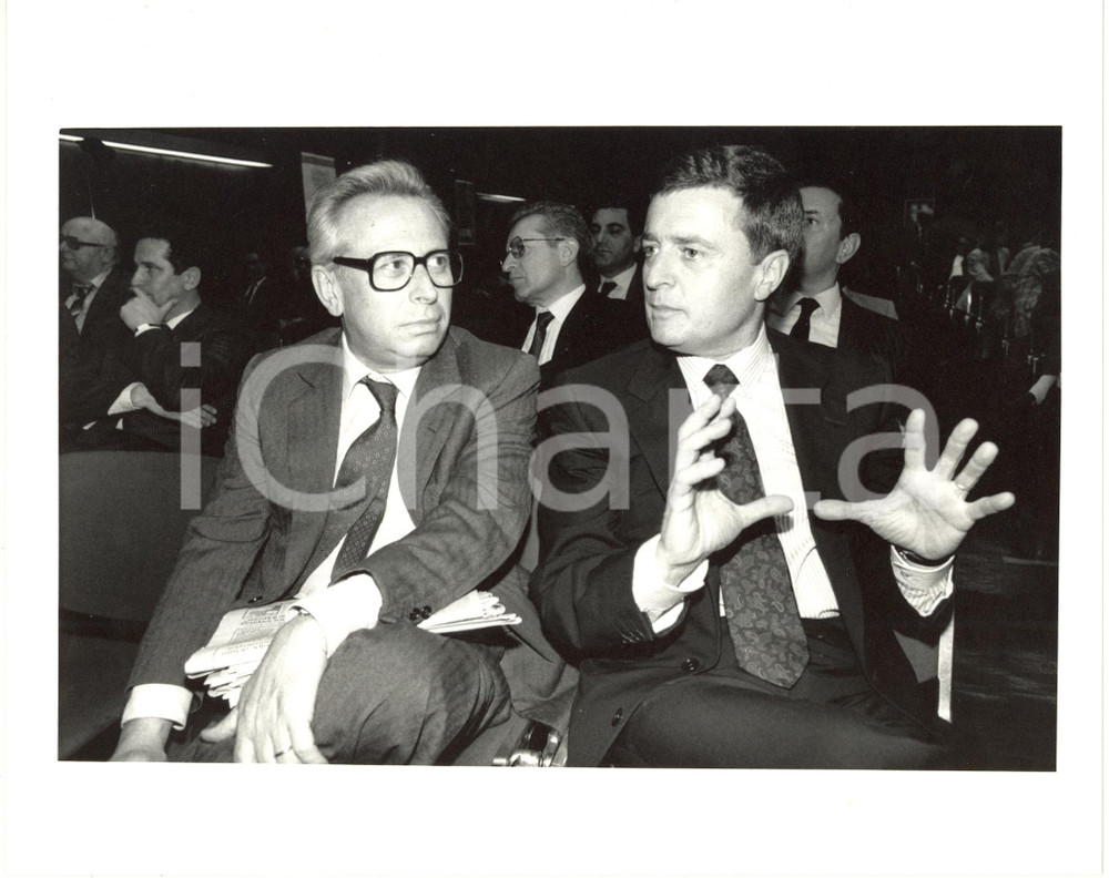 1990ca DEMOCRAZIA CRISTIANA Ritratto dell'on. Massimo DE CAROLIS (1) *Foto 25x20