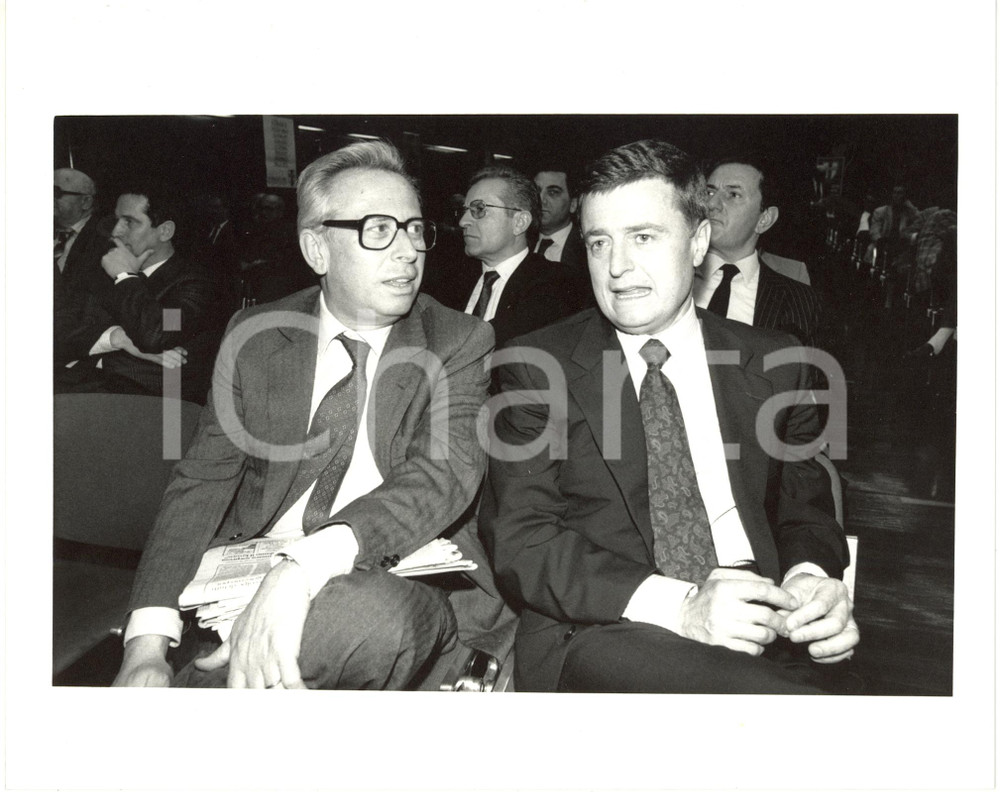 1990ca DEMOCRAZIA CRISTIANA Ritratto dell'on. Massimo DE CAROLIS (2) *Foto 25x20