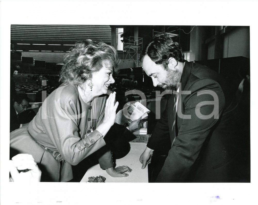1987 RIMINI 44° Congresso PSI - Sandra MILO e Ottaviano DEL TURCO - Foto 25x20