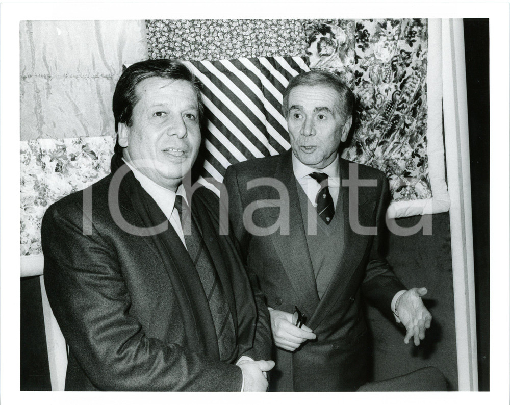 1987 RAI TV "PORTOBELLO" - Enzo TORTORA e Pio DE BERTI GAMBINI - Foto
