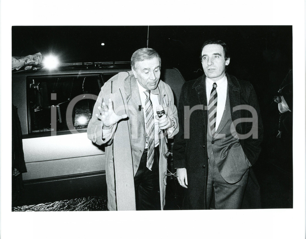 1987 MILANO "PORTOBELLO" Enzo TORTORA Paolo PILLITTERI al Cenacolo Vinciano (2)