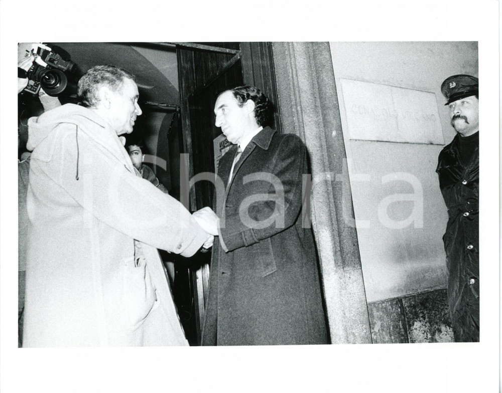 1987 MILANO "PORTOBELLO" Enzo TORTORA Paolo PILLITTERI al Cenacolo Vinciano (3)