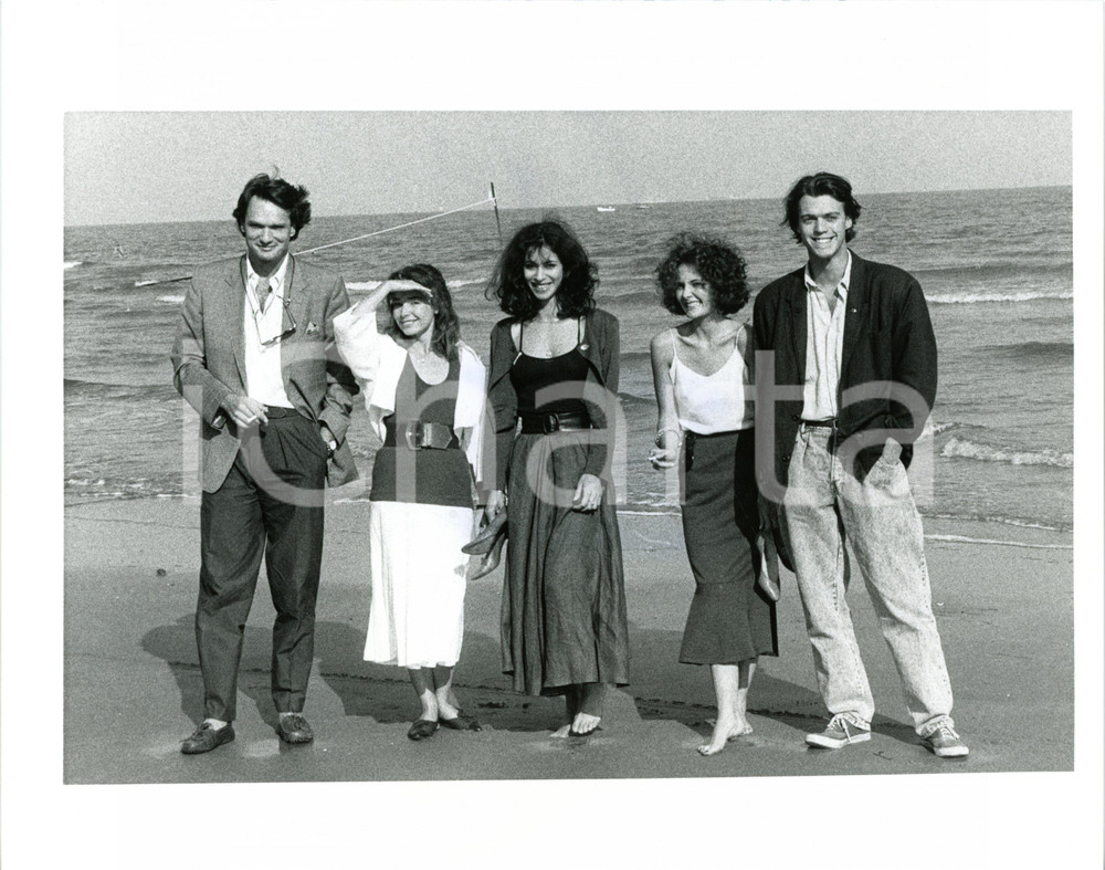 1987 LIDO DI VENEZIA Anne Laure MEURY Eric VIELLARD e Sophie RENOIR *Foto
