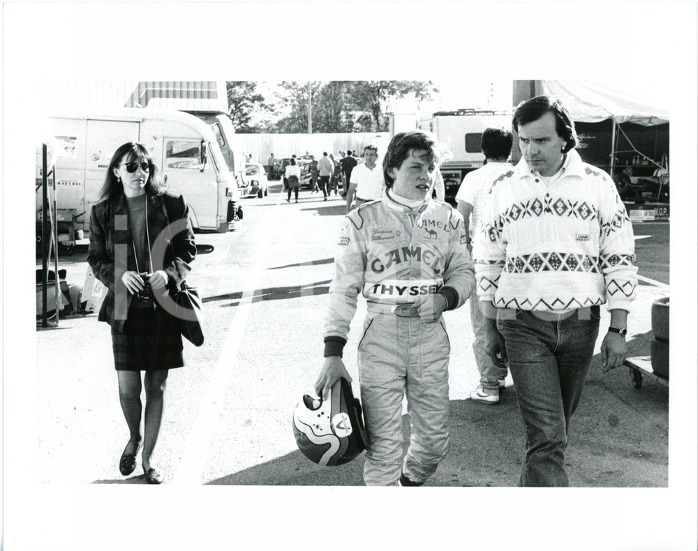 1990 ca FORMULA 1 Jacques VILLENEUVE e Joanna BARTHE Ritratto *Foto