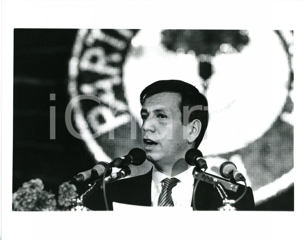 1990 ca POLITICA Congresso PSI - Ritratto di Giorgio CARDETTI *Foto 25x20 cm