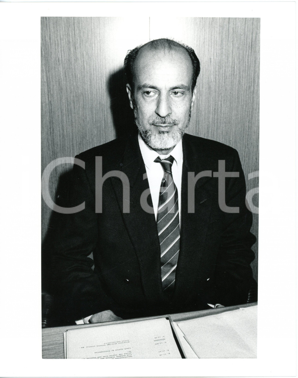 1985ca ASSOLOMBARDA Incontro Italia-India - Ritratto di Akbar Mirza KHALEELI (1)