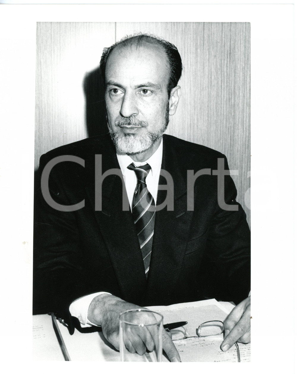 1985ca ASSOLOMBARDA Incontro Italia-India - Ritratto di Akbar Mirza KHALEELI (2)