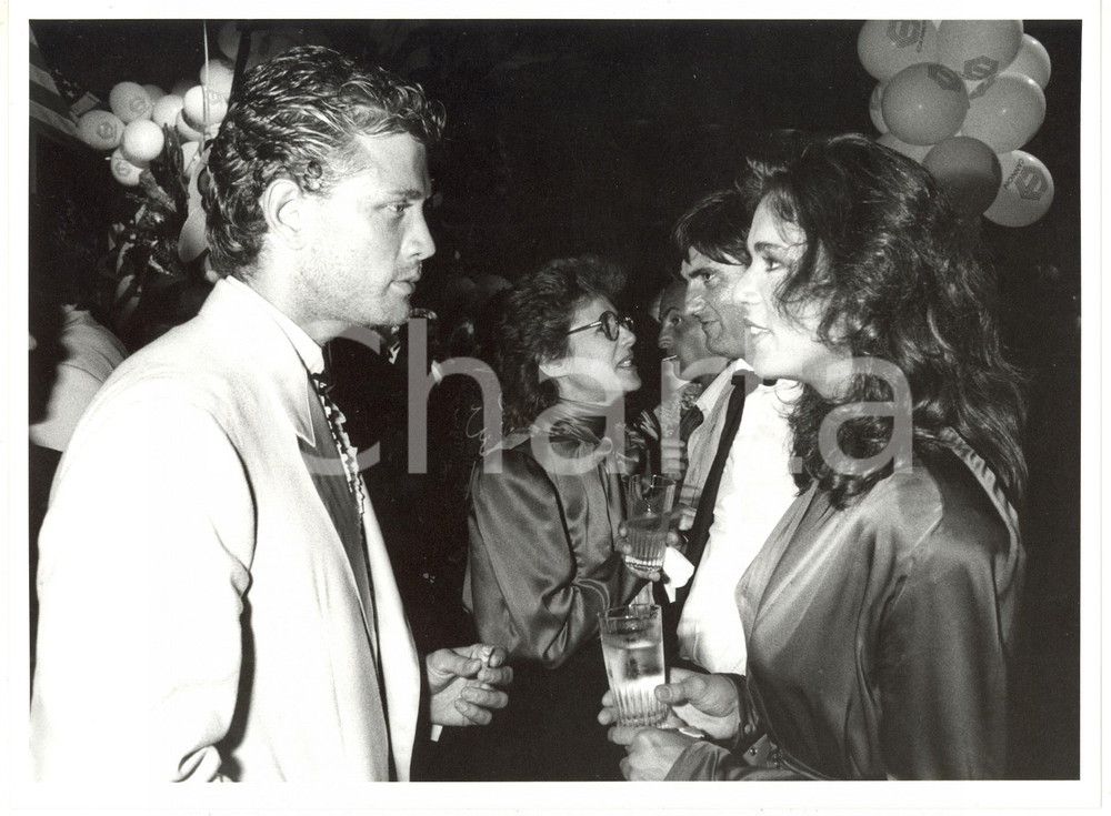 1986 CANNES FESTIVAL DEL CINEMA Maruschka DETMERS Urbano BARBERINI a un party
