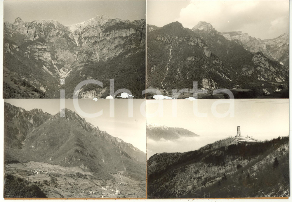 1965 ca VALLARSA Ossario del Pasubio - Vedutine *Bozzetto per cartolina 30x21 cm