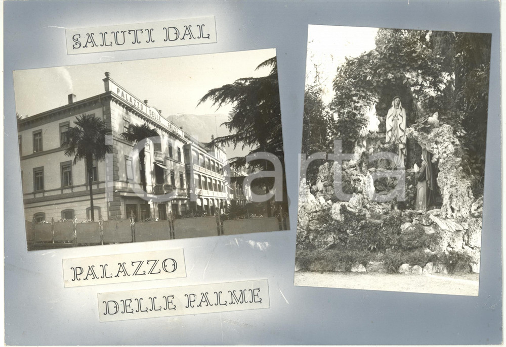 1965 ca ARCO (TN) Sanatorio Palazzo delle Palme *Bozzetto per cartolina 29x20