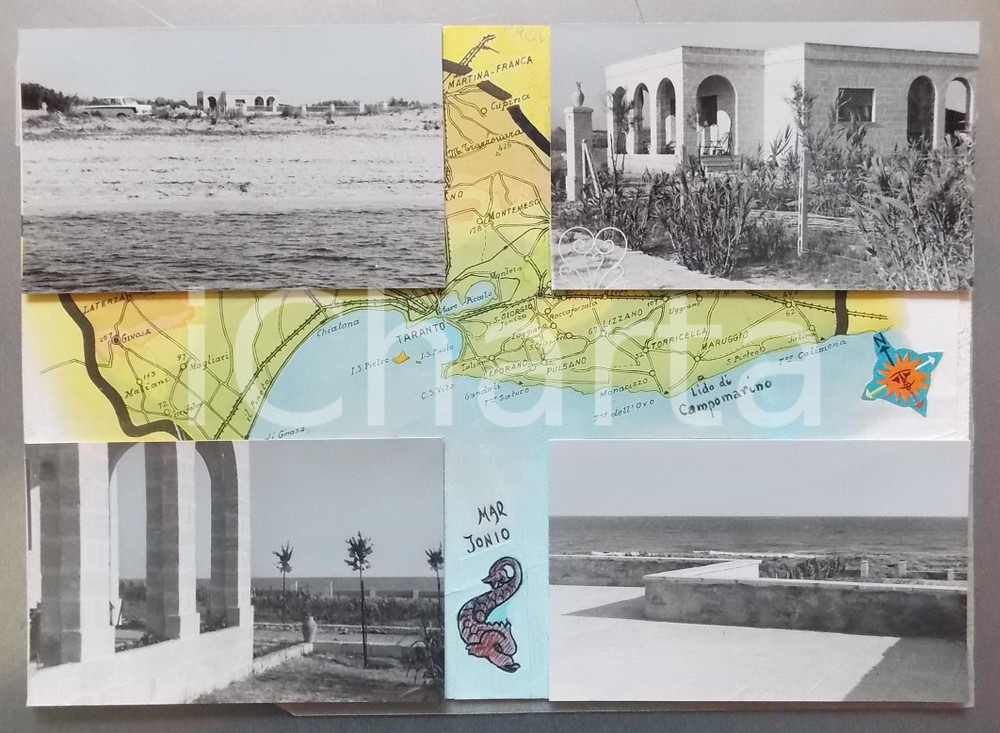 1970 ca CAMPOMARINO LIDO (CB) Vedutine *Bozzetto per cartolina 27x19 cm