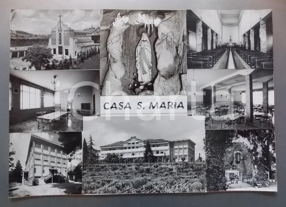 1970 ca. PAGLIARE (AP) Casa Santa Maria - Vedutine *Bozzetto per cartolina 45x31