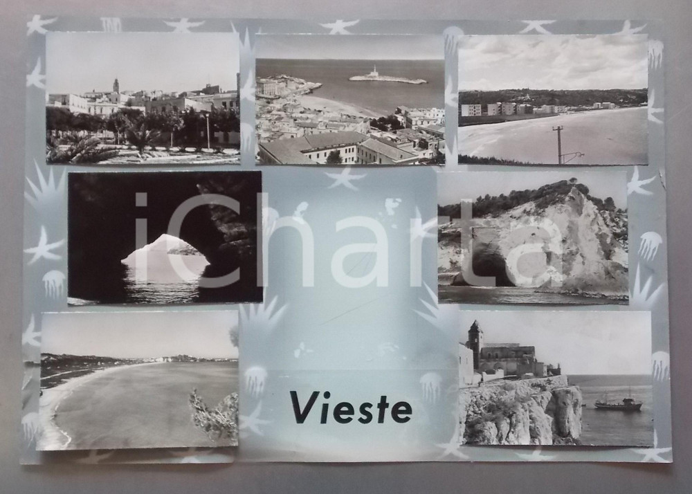 1965 ca. VIESTE Chiesa di San Francesco - Vedutine *Bozzetto per cartolina 50x35