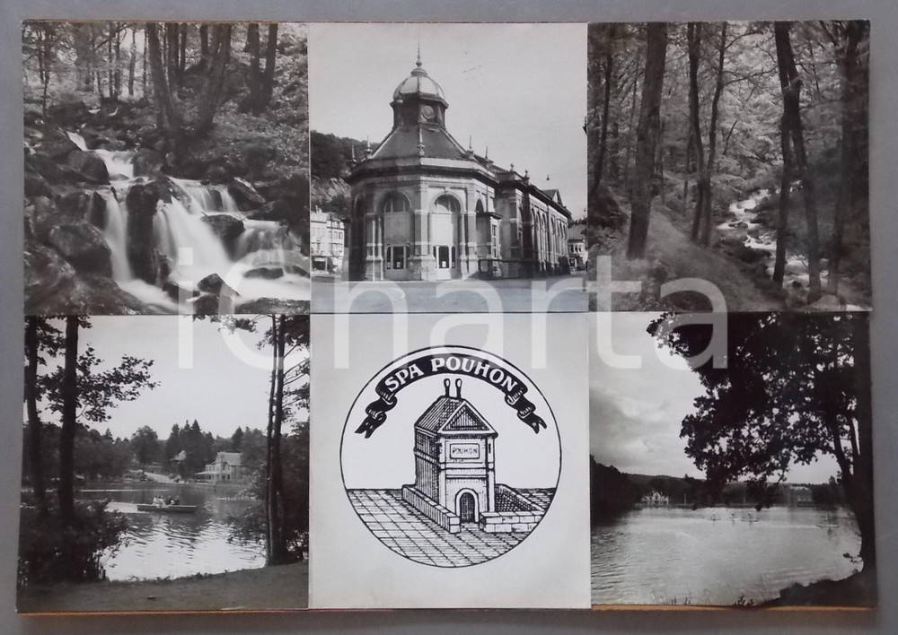 1965 ca SPA (BELGIO) - Lac De Warfaaz Pouhon *Bozzetto per cartolina 45x31 cm