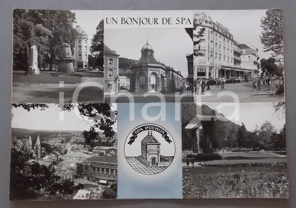 1965 ca SPA (BELGIO) Pouhon Pierre le Grand *Bozzetto per cartolina 45x31 cm