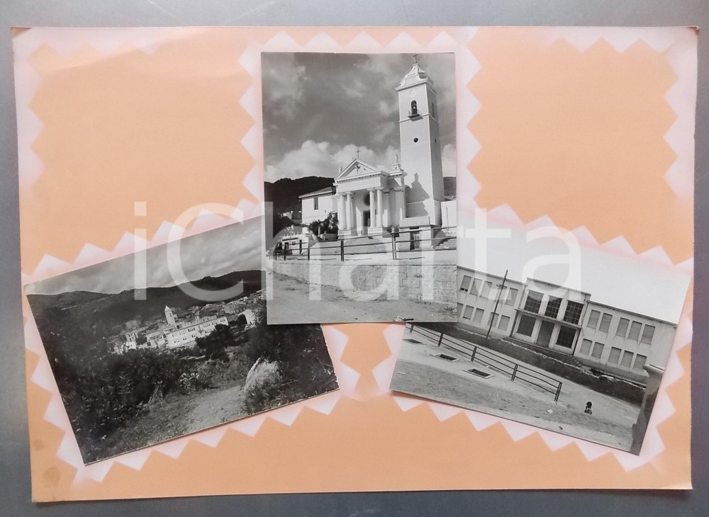1965 ca. LOCERI Chiesa di San Pietro Apostolo *Bozzetto per cartolina 37x26 cm