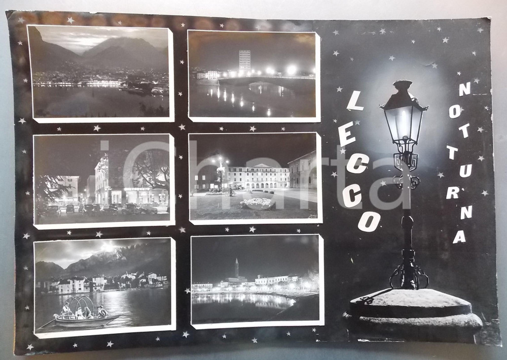 1965 ca LECCO Ponte John F. Kennedy - Vedutine *Bozzetto per cartolina 52x36 cm