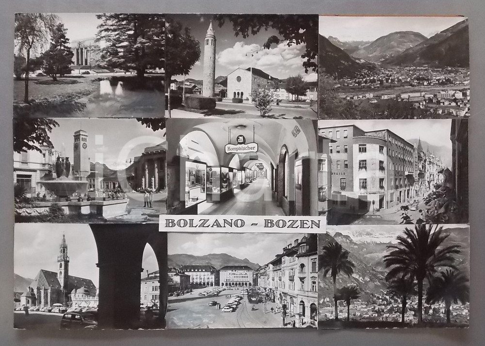 1970 ca BOLZANO Duomo di Santa Maria Assunta - Bozzetto per cartolina 45x31 cm