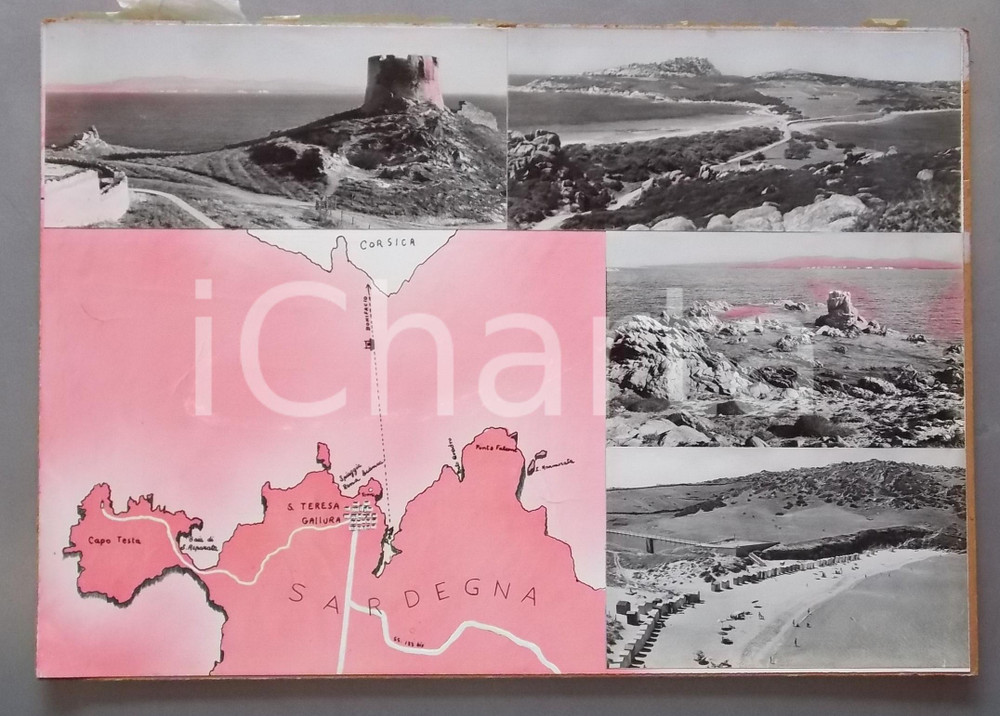 1965 ca. SANTA TERESA DI GALLURA Le spiagge *Bozzetto per cartolina 40x35 cm