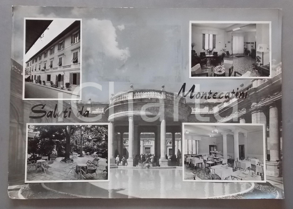 1970 ca MONTECATINI TERME Albergo Colonna Grazzini *Bozzetto per cartolina 51x36