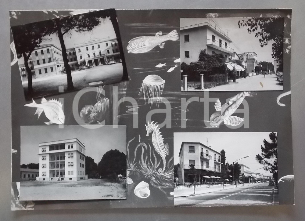 1965 ca JESOLO Colonia Don Nicola Mazza - Vedutine *Bozzetto per cartolina 40x28