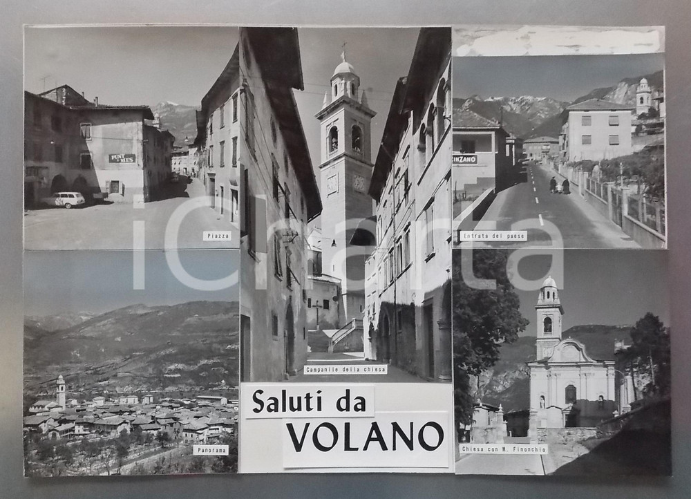 1960 ca VOLANO Chiesa della Purificazione di Maria *Bozzetto per cartolina 45x31