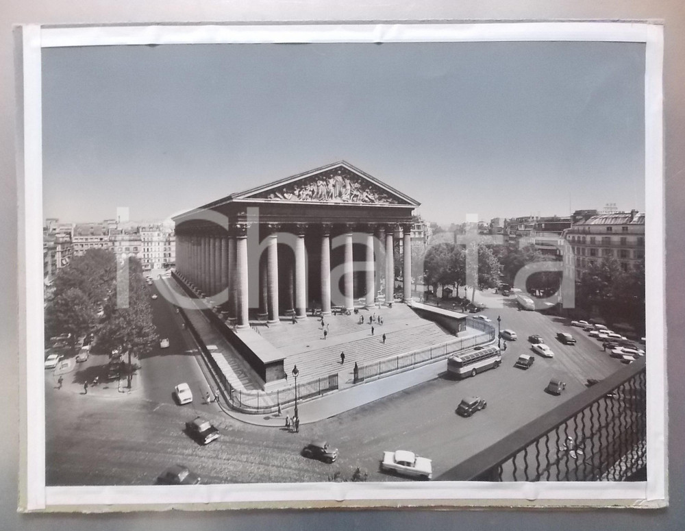 1965 ca. PARIS Église Sainte-Marie-Madeleine *Bozzetto per cartolina 47x35 cm