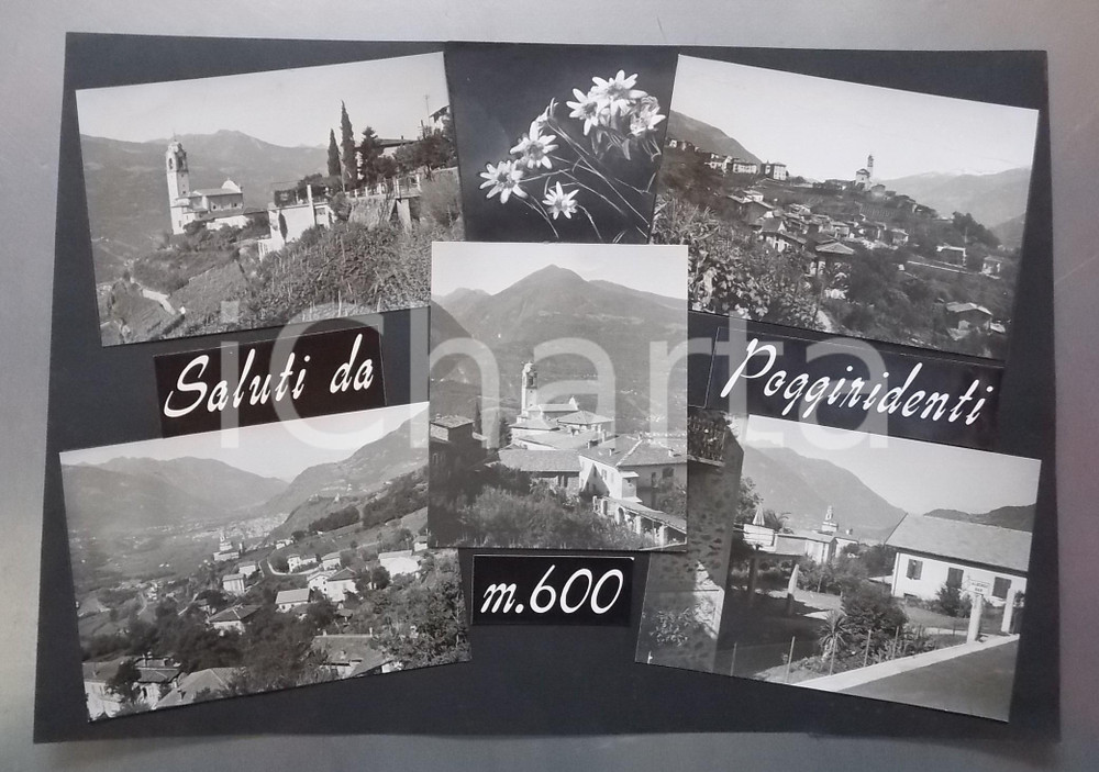 1960 ca POGGIRIDENTI Chiesa della Madonna del Carmine *Bozzetto cartolina 40x28
