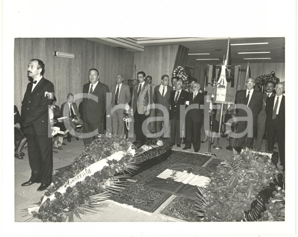 1988 ROMA - POLITICA MSI - Camera ardente per Giorgio ALMIRANTE e Pino ROMUALDI