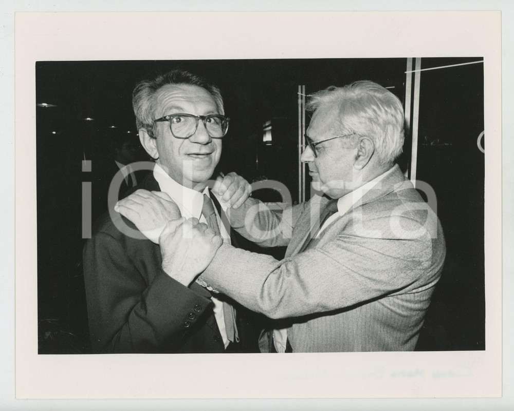 Fotografia d epoca originale 1985 ca COSTUME ITALIA  Luigi MATTUCCI Carlo Maria BADINI  Foto 25x20 cm 1