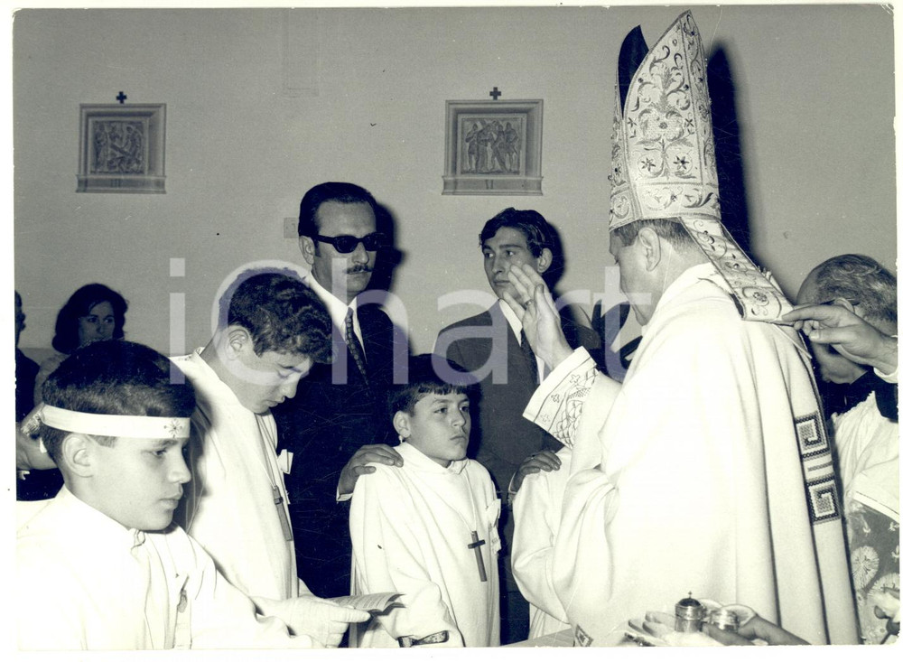 1950 ca ROMA Mutilatini di Don Gnocchi ricevono la Prima Comunione *Foto 18x13