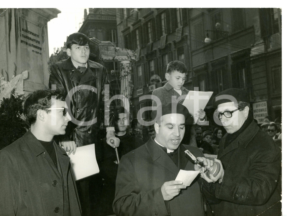 1950 ca ROMA Mutilatini di Don Gnocchi durante manifestazione *Foto 24x18 cm