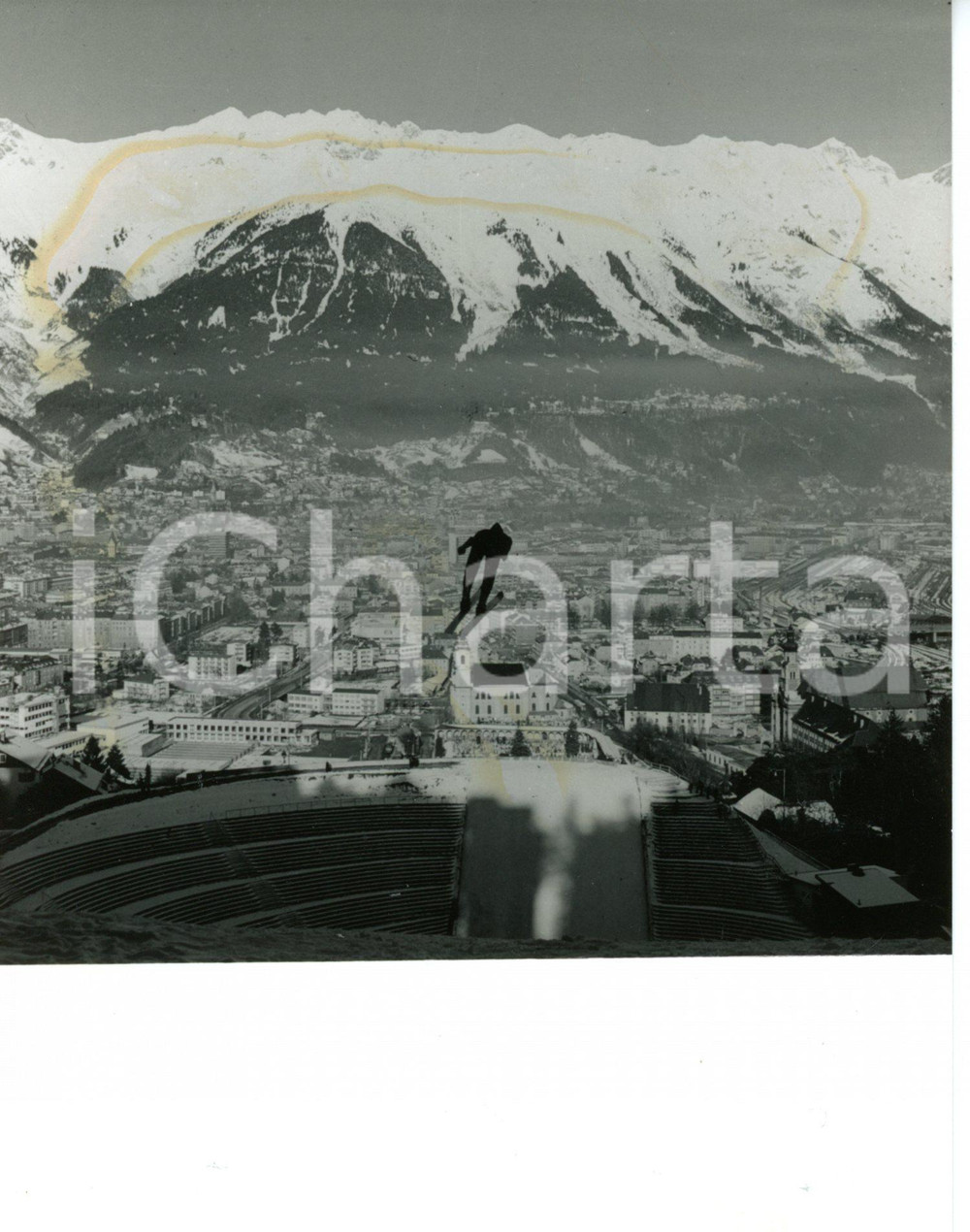 1964 INNSBRUCK WINTER OLYMPICS Salto da trampolino del Bergisel - Foto ARTISTICA
