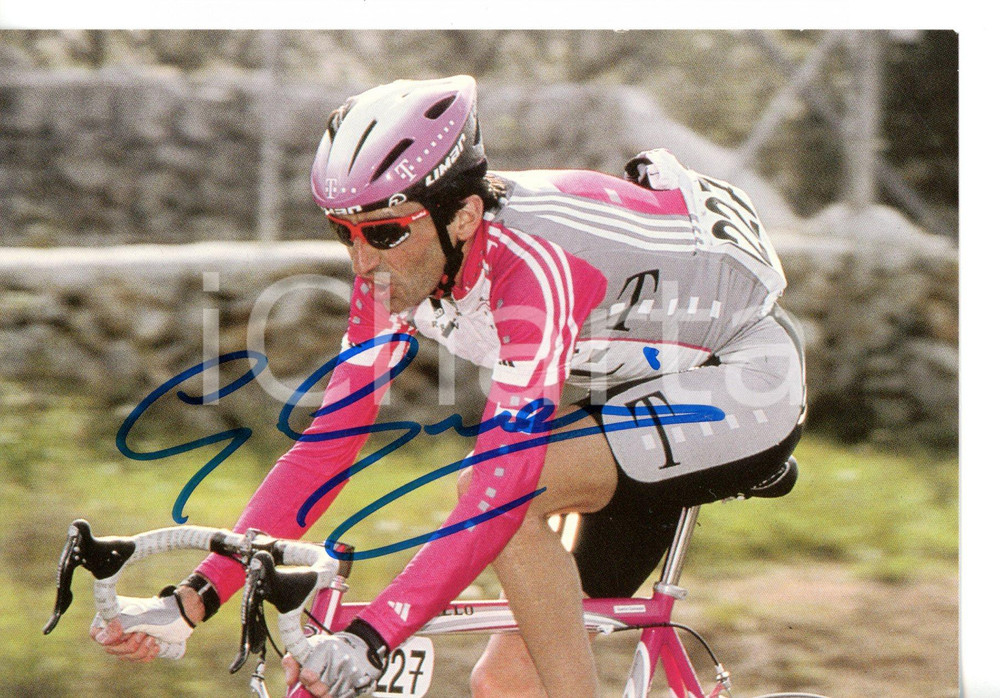 1999 CICLISMO Giuseppe GUERINI *Fotografia seriale con AUTOGRAFO Fotografia seriale con autografo.   GOOD/buono  Formato: 15x10 cm originale e autentica 1