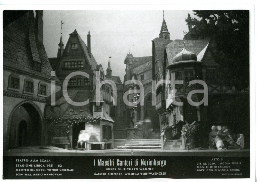 1951 MILANO Teatro alla SCALA "I Maestri Cantori di Norimberga" - Atto II *Foto