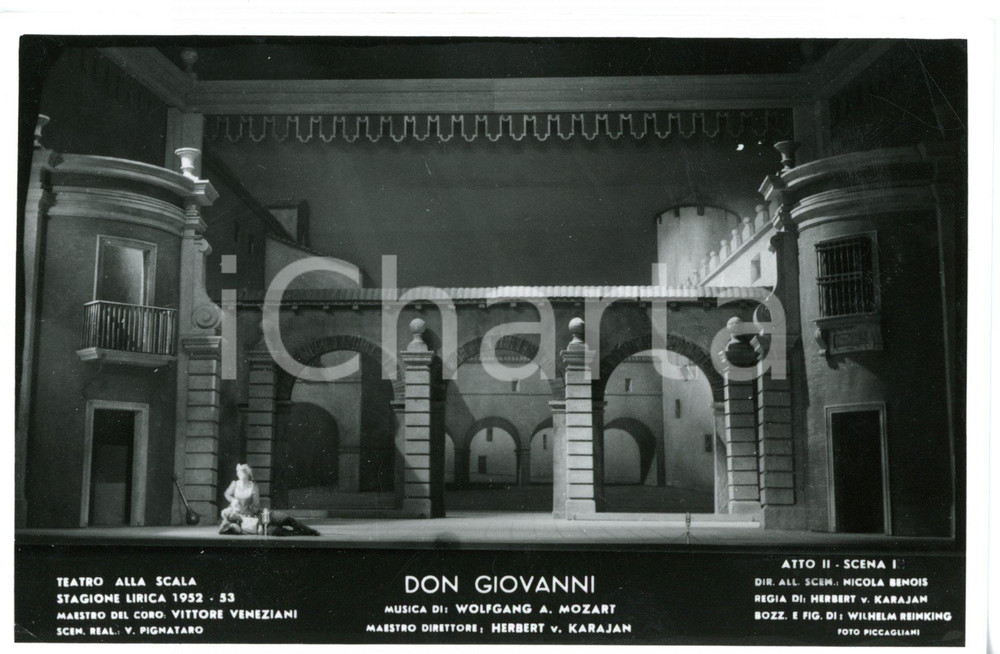 1952 MILANO Teatro alla SCALA "Don Giovanni" - Scene N. BENOIS (5) *Foto seriale