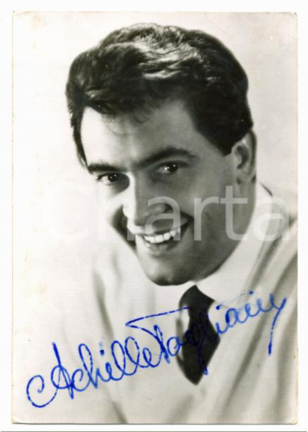 1965 ca MUSICA Ritratto di Achille TOGLIANI - Autografo su foto seriale