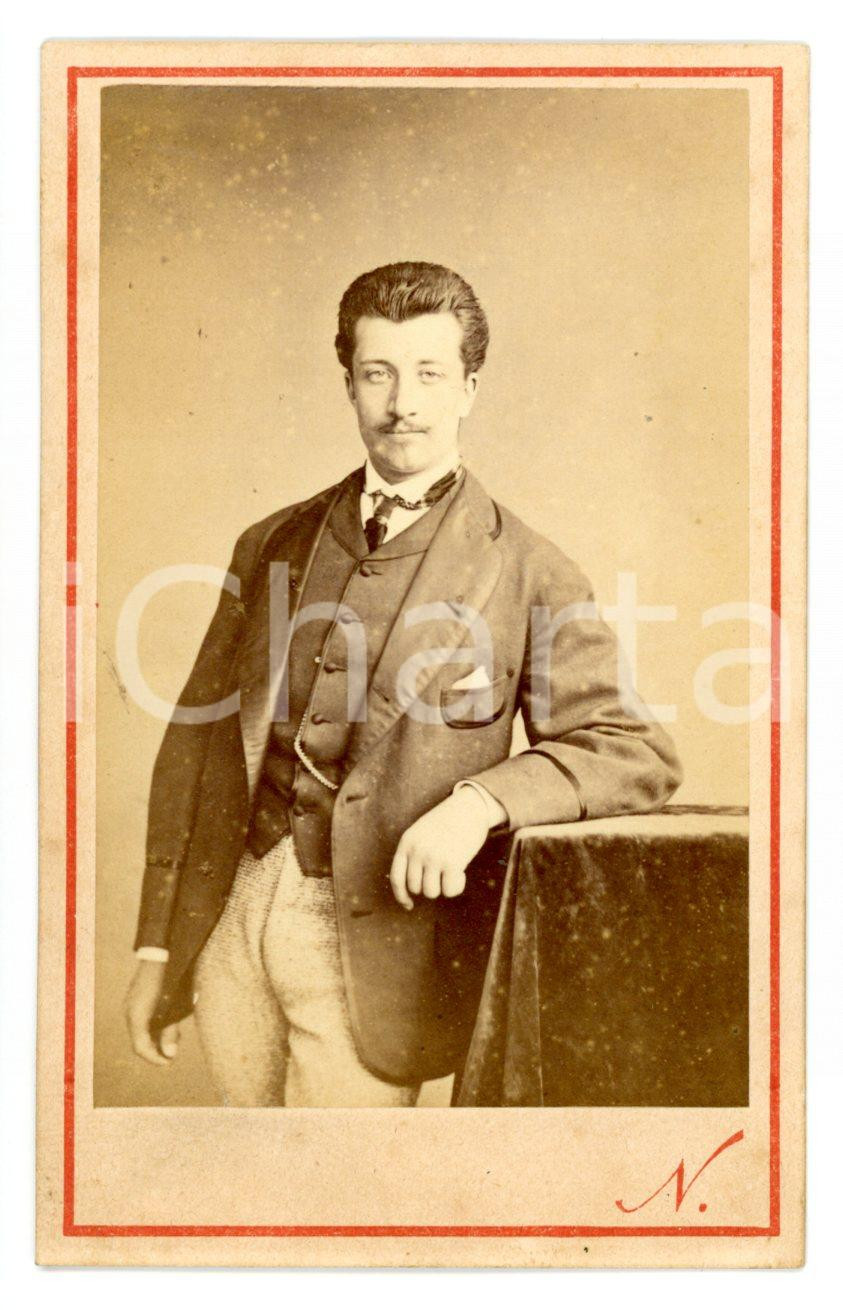1865 ca PARIS Ritratto di Goffredo VISCARDI - Foto NADAR CDV