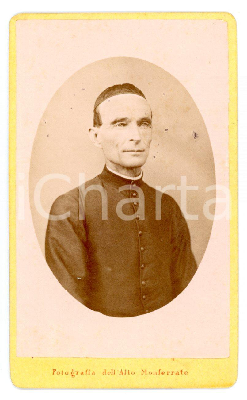 1870 ca ACQUI TERME Ritratto di un prelato - Fotografia ALTO MONFERRATO CDV