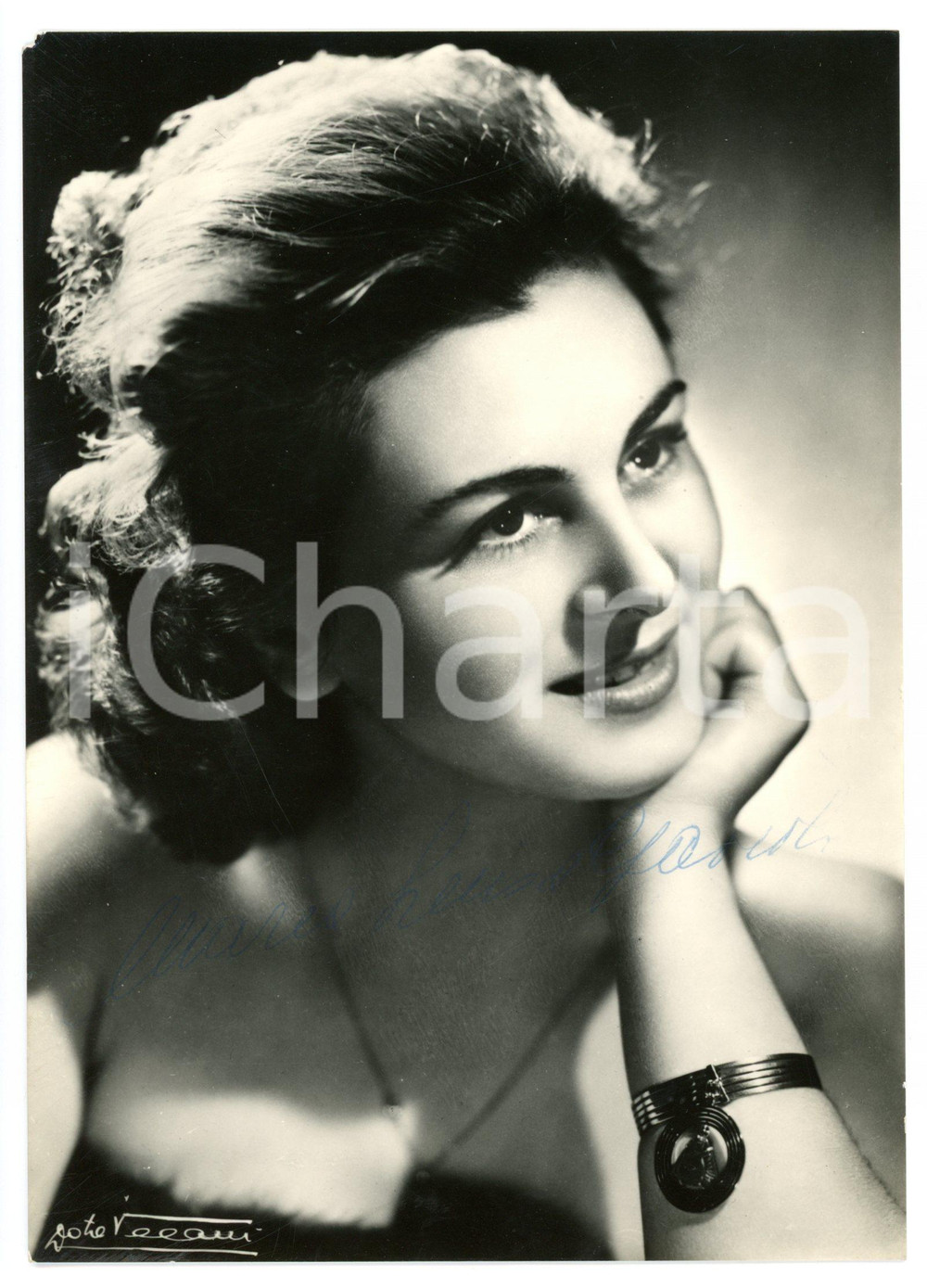 1955 ca LIRICA Soprano Maria Luisa GAVIOLI - Foto seriale con AUTOGRAFO 13x18 cm