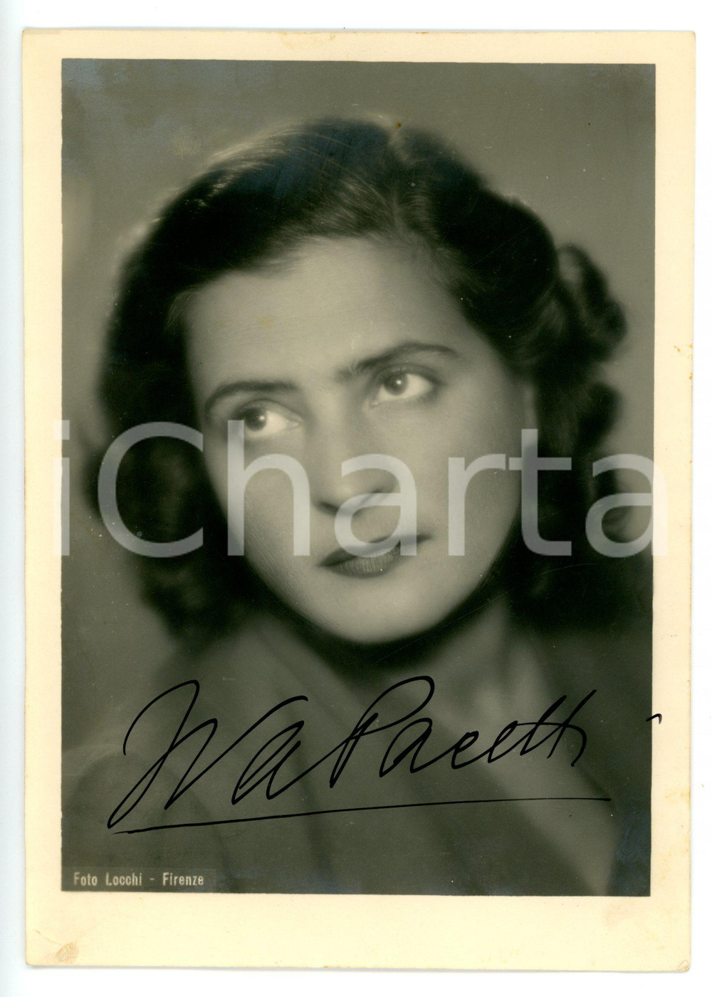 1930 ca LIRICA Soprano Iva PACETTI *Foto seriale con AUTOGRAFO 13x18 cm
