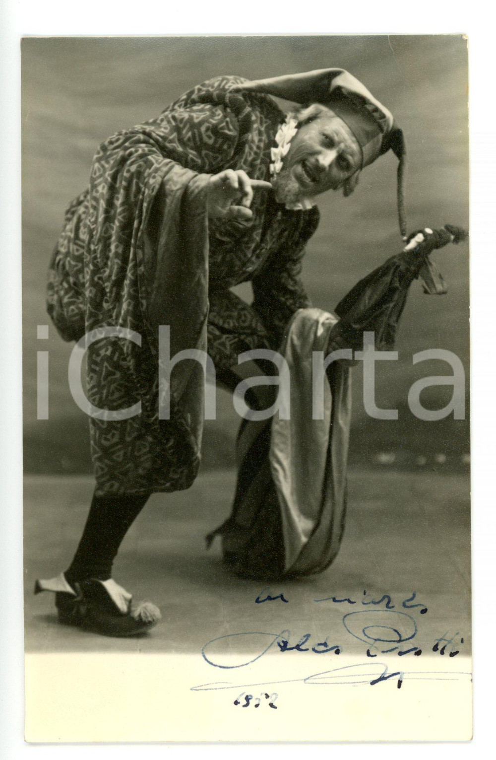 1952 LIRICA Baritono Aldo PROTTI - Fotocartolina con AUTOGRAFO 9x14 cm