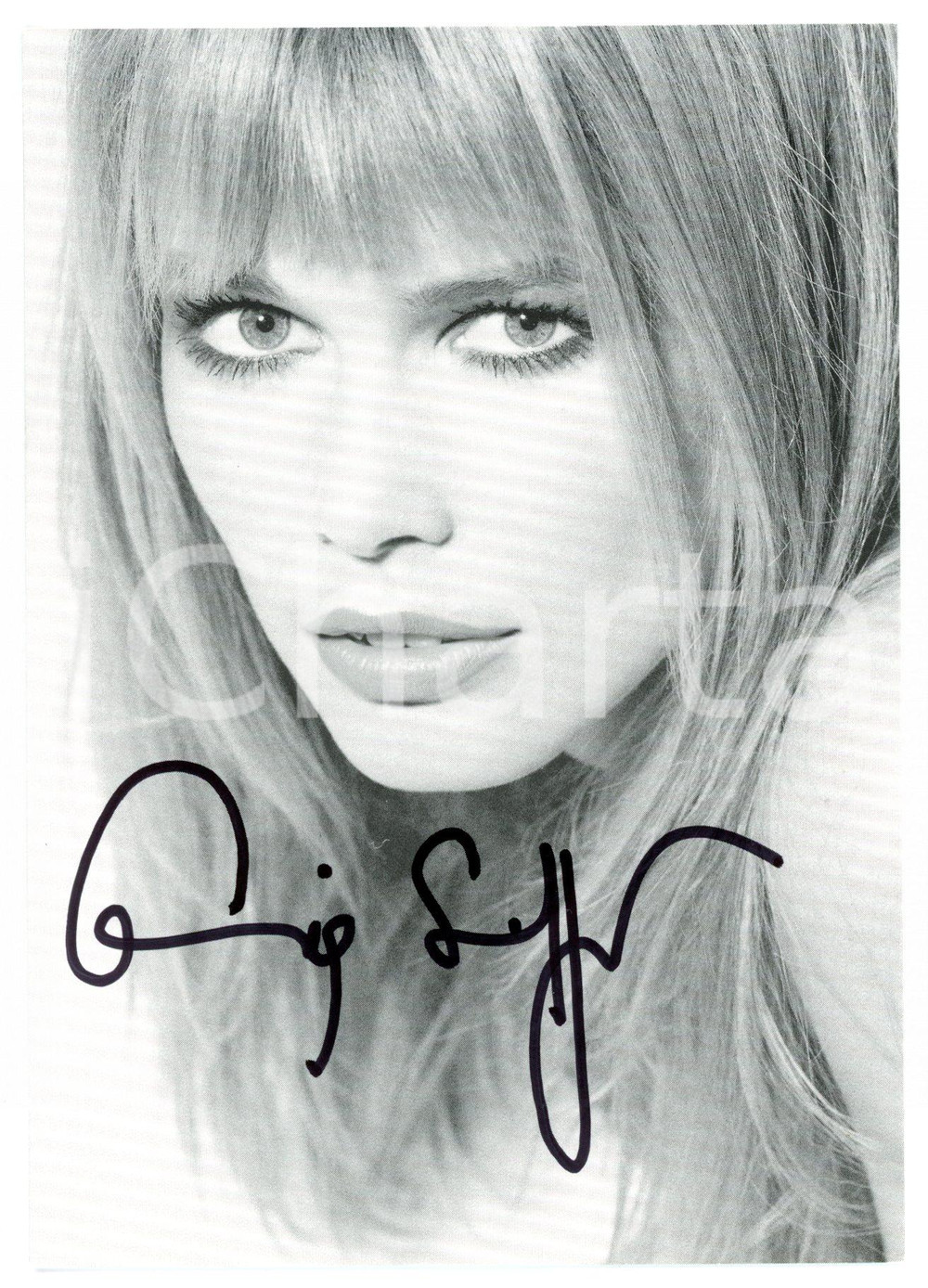 1990 ca COSTUME Modella Claudia SCHIFFER *Fotografia seriale con AUTOGRAFO 10x15