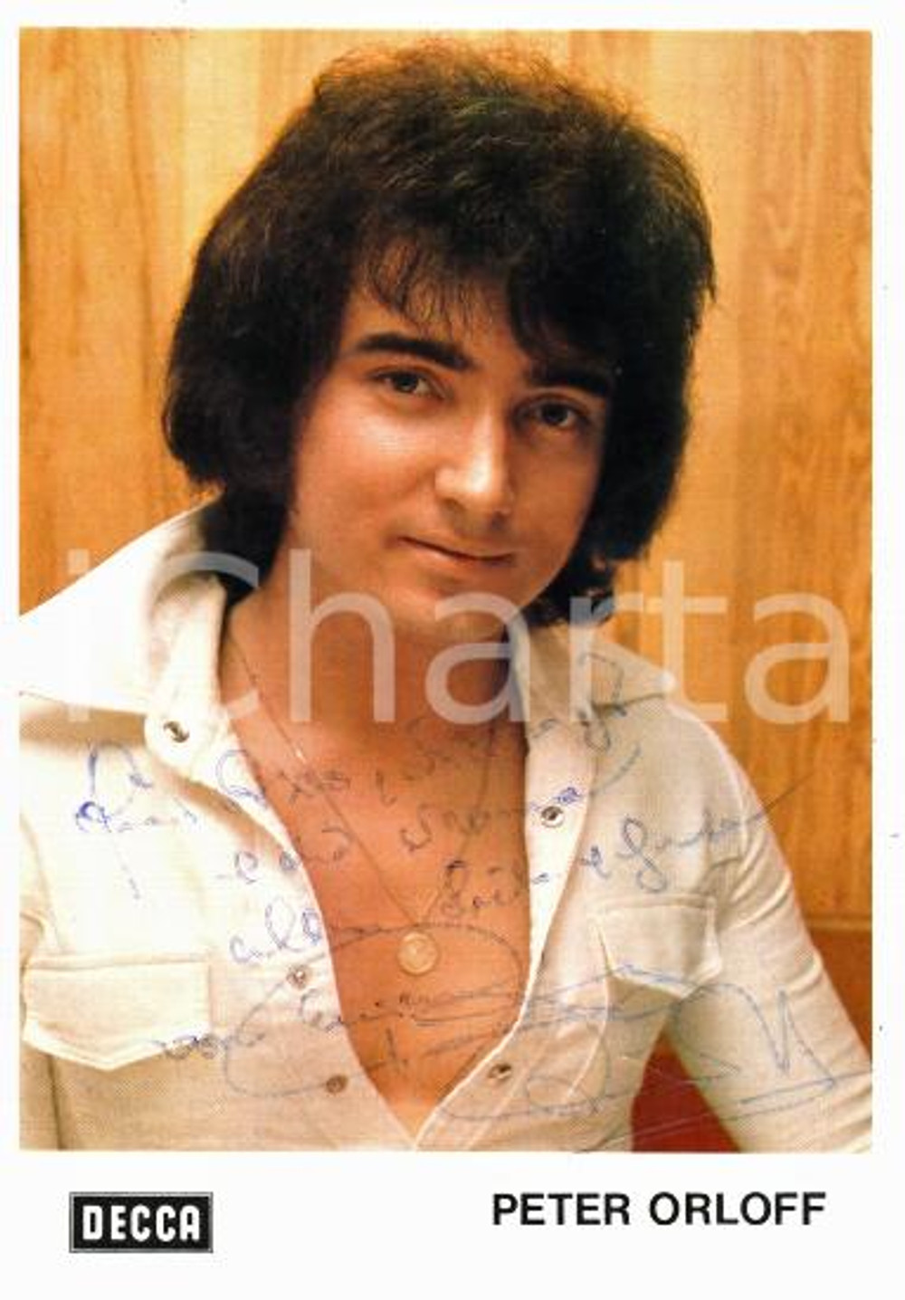 1970 ca GERMANY - MUSIC Peter ORLOFF Portrait - AUTOGRAFO su foto seriale DECCA
