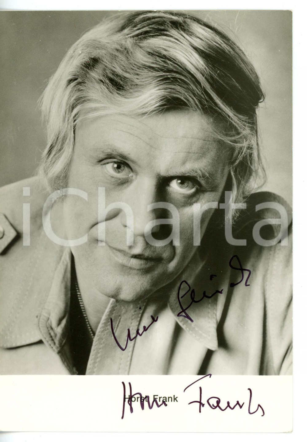 1970 ca CINEMA Attore Frank HORST *Fotocartolina con AUTOGRAFO 10x15 cm