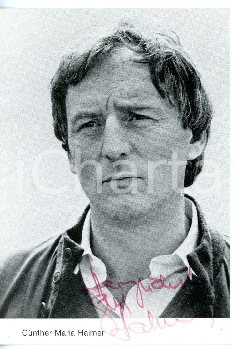 1990 ca CINEMA Attore Gunther Maria HALMER *Foto seriale con AUTOGRAFO 10x15 cm