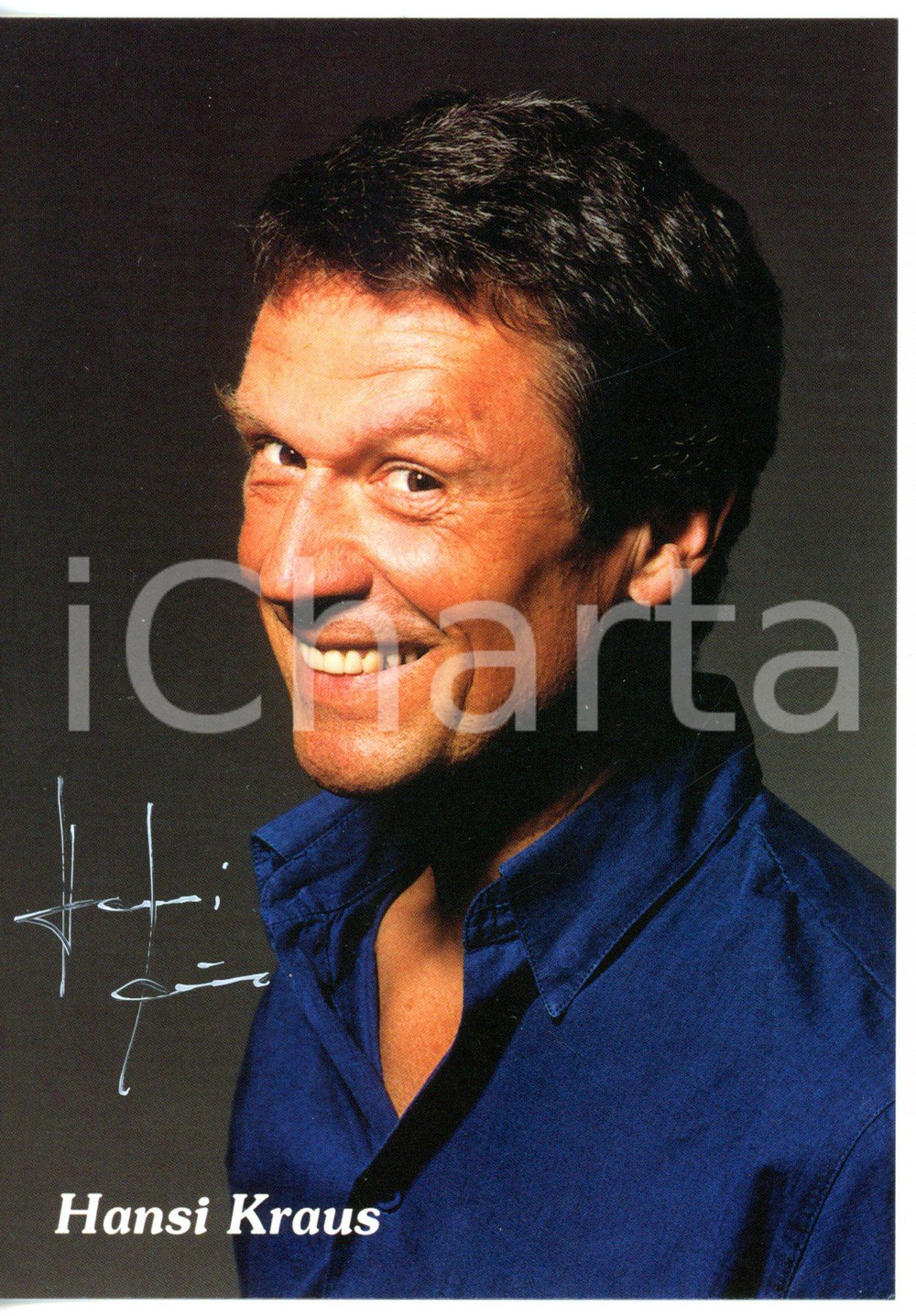 2000 ca CINEMA Attore Hansi KRAUS *Foto seriale con AUTOGRAFO - 10x15 cm